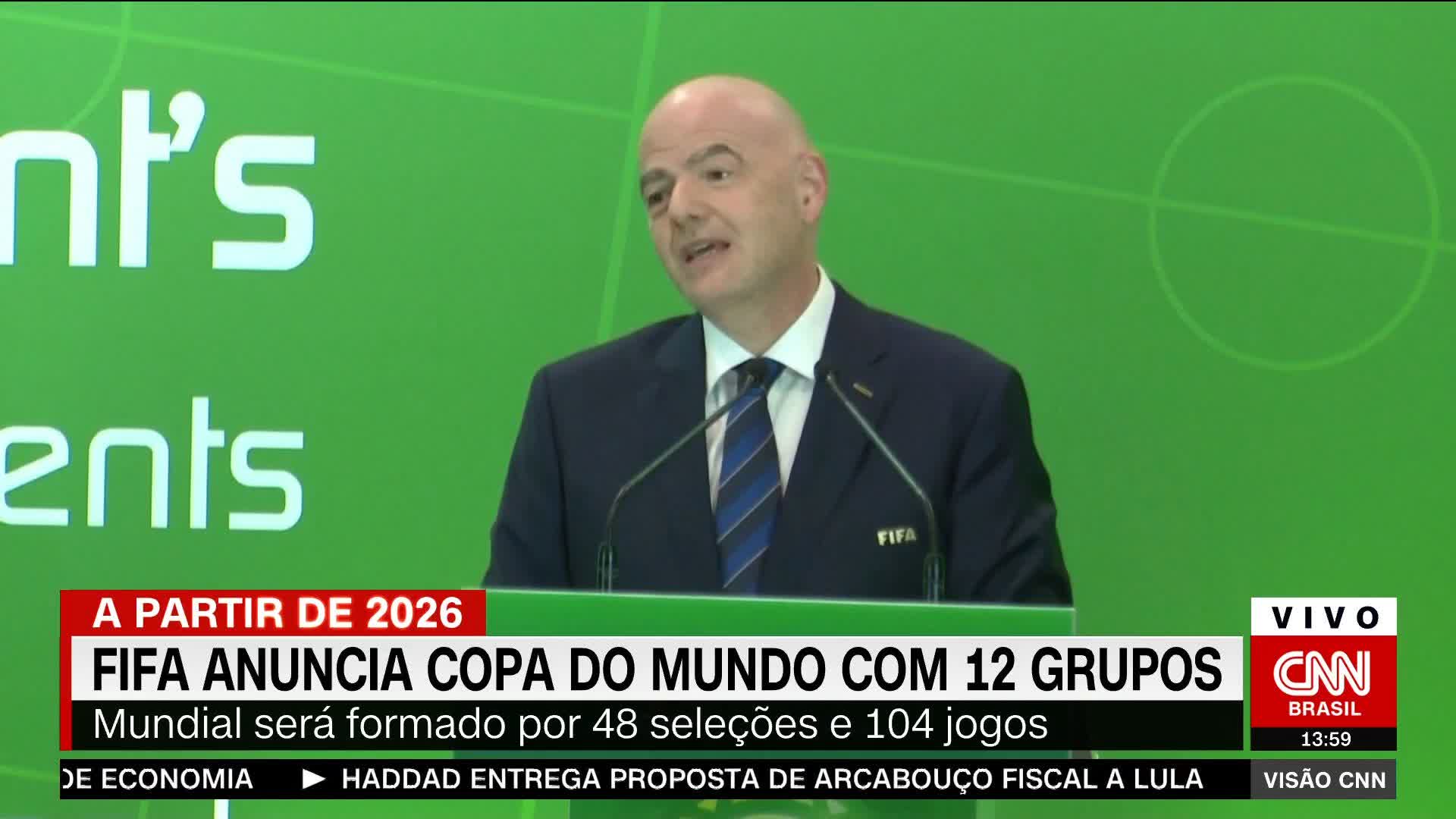Copa do Mundo de 2026 pode chegar a ter até 104 jogos