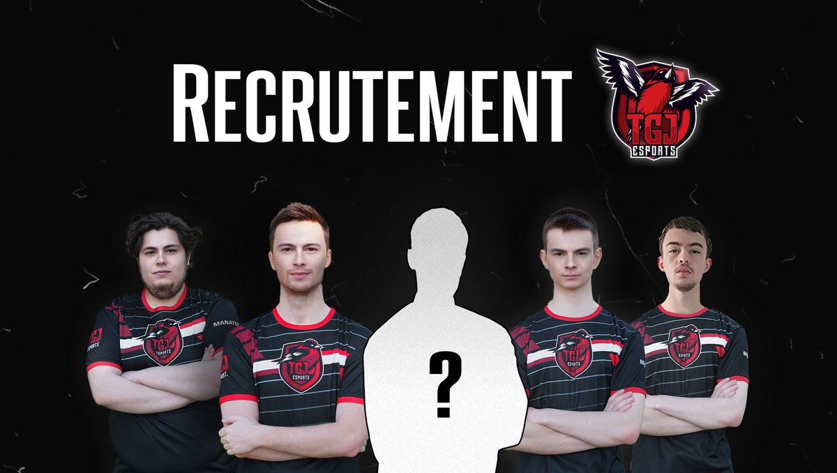 RECRUTEMENT TGJ ESPORTS 🐦

Nous sommes actuellement à la recherche d'un cinquième joueur pour compléter notre équipe CSGO !

Si vous êtes âgé de moins de 20 ans et que vous avez environ 3000 ELO, nous aimerions discuter avec vous ! 

Contact : @vARKA_l