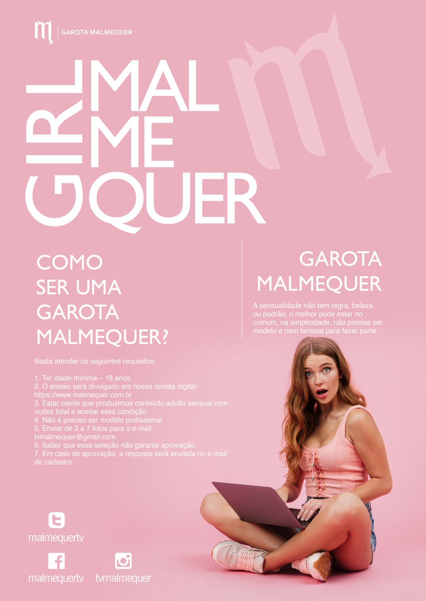 malmequertv's tweet photo. Garota Malmequer - Que tal realizar um ensaio capa em nossa revista? DM para informações... https://t.co/xnAq4RuhE8