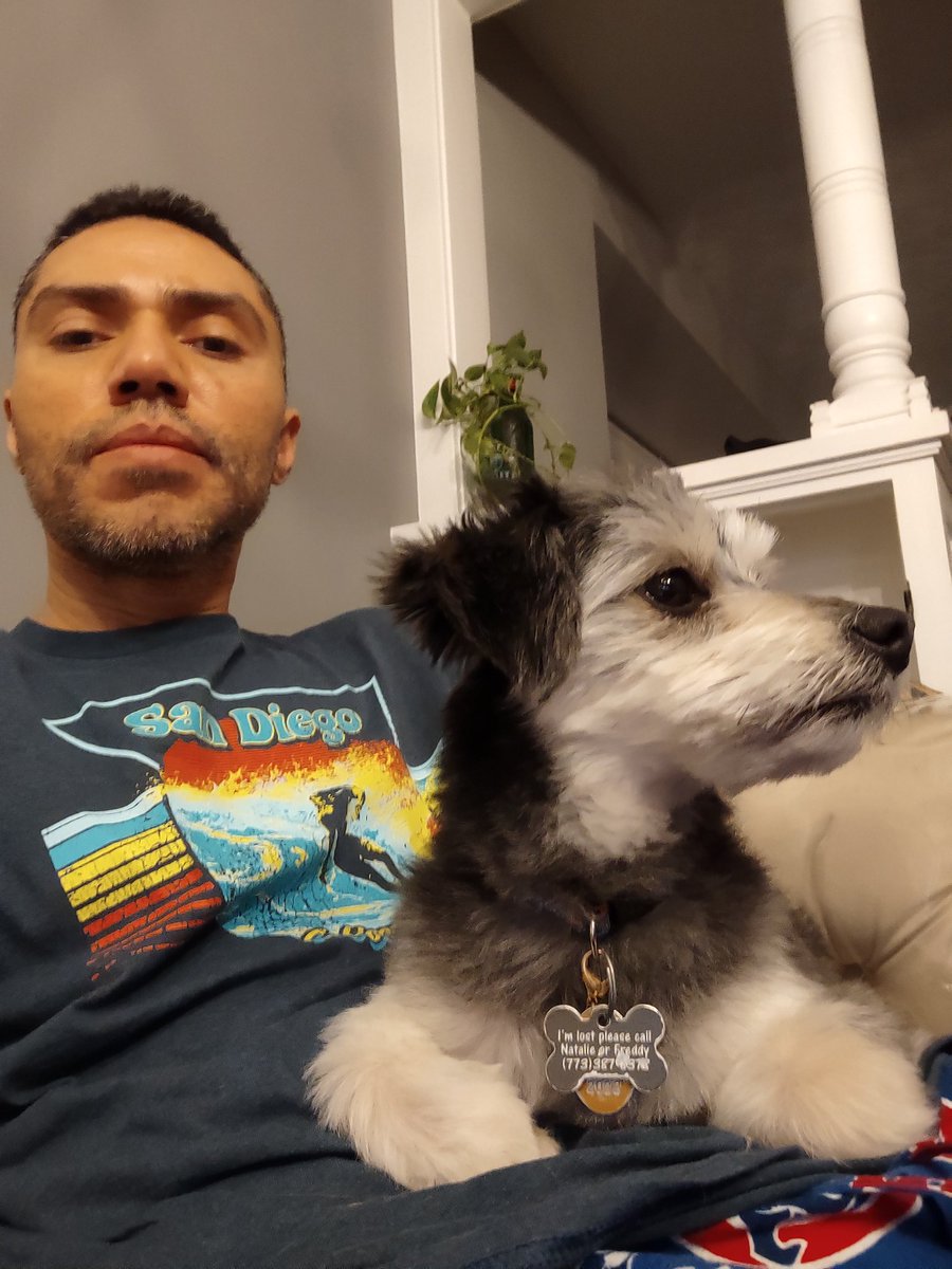 FreddyCasiano2's tweet photo. Enjoying Drive To Survive with the fur kid. #FerrariBoy #CatchinUp #Season4 https://t.co/a1b2pU4iqF