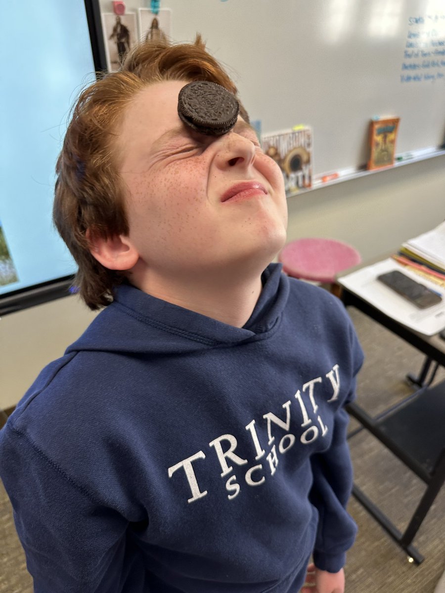 Overly4thgrade's tweet photo. Your wagon is in danger of a mudslide. If you can “slide” this cookie into your mouth without using your hands, you avoid this tricky trail tragedy. #trinitylearns @btoth4thgrade @jdsears404 https://t.co/p74jF9tPcw
