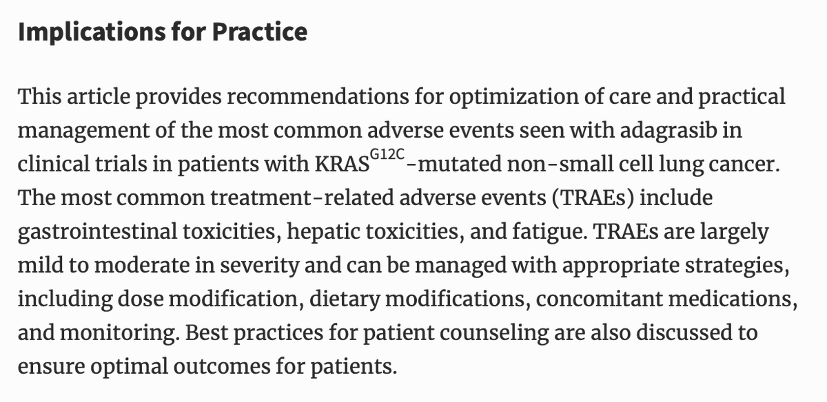 DocJZ's tweet photo. Hope this will be helpful: Practical guidance for the management of adverse events in patients with #KRAS #G12C-mutated non-small cell lung cancer receiving #adagrasib
https://t.co/moUu9Hz8v3 https://t.co/d9oho13YeC