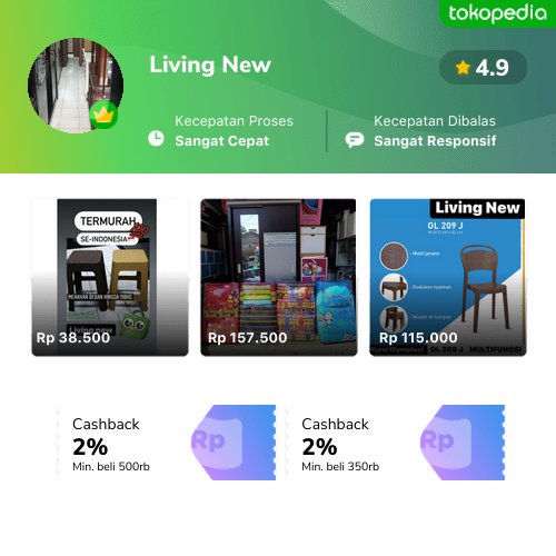 AbrahamLR1's tweet photo. Semakin mudah belanja produk Living New di Tokopedia. Cek aja, pasti ada yang kamu suka
https://t.co/959QdwXnHM https://t.co/g9uwdVOG1c