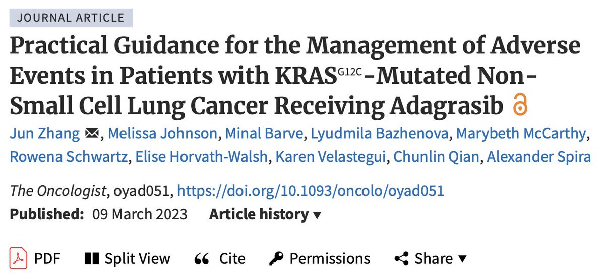 DocJZ's tweet photo. Hope this will be helpful: Practical guidance for the management of adverse events in patients with #KRAS #G12C-mutated non-small cell lung cancer receiving #adagrasib
https://t.co/moUu9Hz8v3 https://t.co/d9oho13YeC
