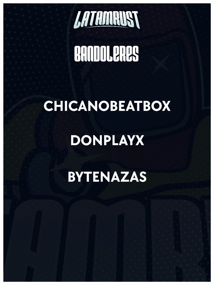 Presentamos al Team BANDOLERES
<a href="/chicanobeatbox/">Chicano Beatbox</a> <a href="/DonplayX/">DonplayX</a> <a href="/bytenazas/">Bytenazas</a>