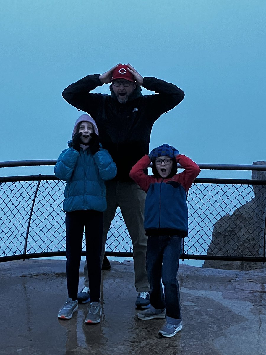 ryandempsey's tweet photo. Started the day washed out at the Grand Canyon and ended it washed out watching the Reds. A picture with @mr_jonesey24 made the night for James. https://t.co/wQFGSKUKdq