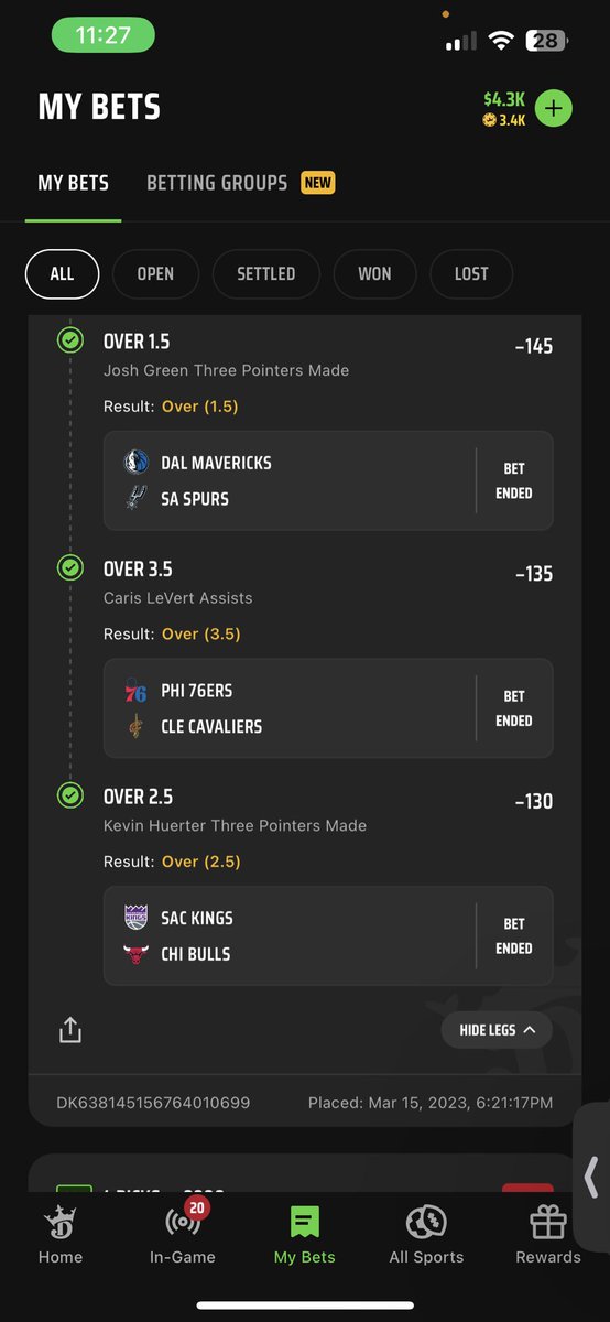 BartsBetss's tweet photo. GREEEEEEN MEEEE ✅😍

s/o @Geechi4848 for the free bet 🙏🏽

@br_betting @DKSportsbook @DimersCom https://t.co/x74GdQP0SR