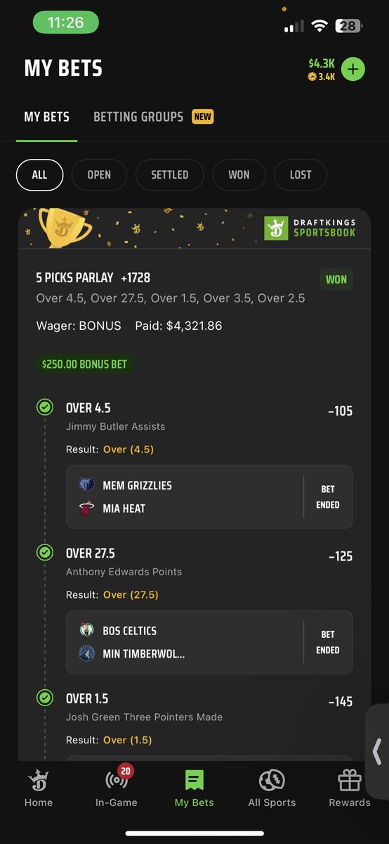 BartsBetss's tweet photo. GREEEEEEN MEEEE ✅😍

s/o @Geechi4848 for the free bet 🙏🏽

@br_betting @DKSportsbook @DimersCom https://t.co/x74GdQP0SR