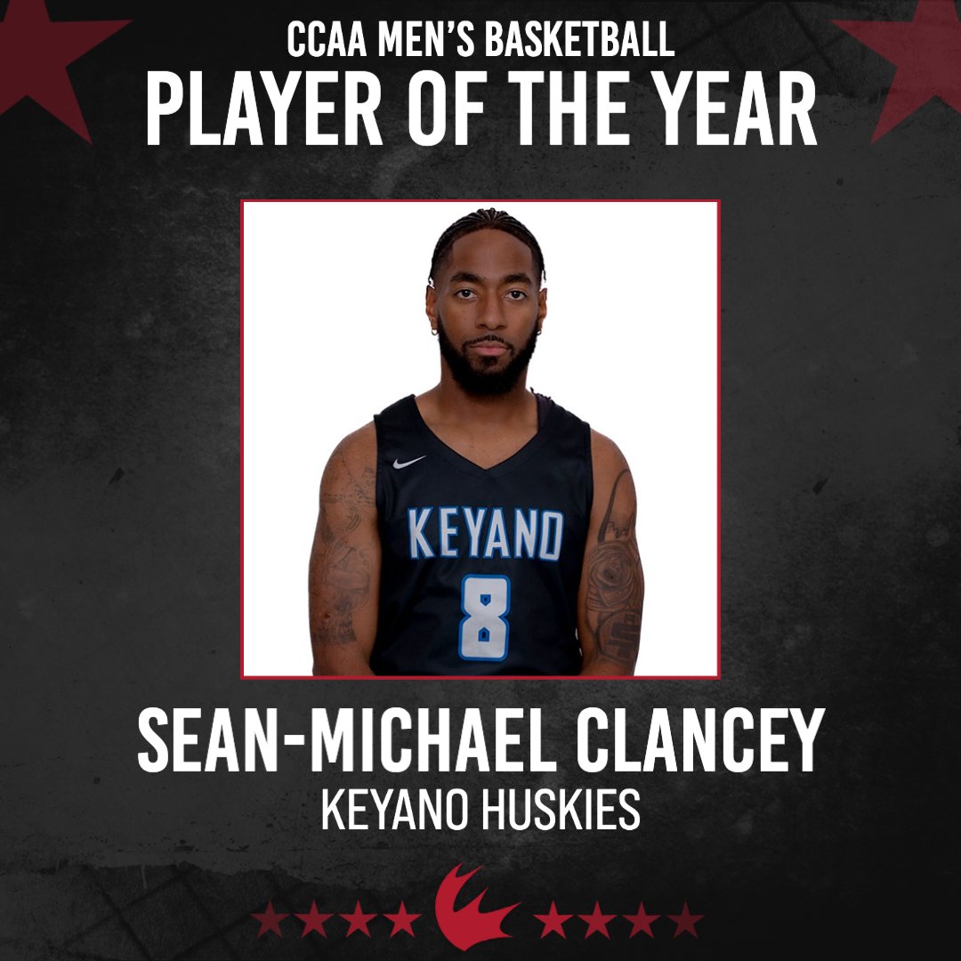ACAC_Sport's tweet photo. CCAA MBB PLAYER OF THE YEAR 

Congratulations to Sean-Michael Clancey of the Keyano Huskies on being named the 2022-2023 CCAA Men’s Basketball Player of the Year. 🤩

FULL STORY ➡️ https://t.co/Q8savKICW8

#ACACsport | #CCAAMBB2023 https://t.co/oGqY160AQN