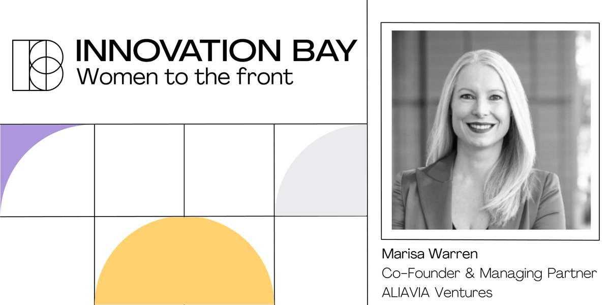 innovationbay's tweet photo. @MarisaWarren16, Co-Founder &amp; Managing Director  @AliaviaVC, joins us for our Women To The Front series.

Deeply passionate and determined, we're inspired by her drive to support female founders and investors. 

👀https://t.co/zQTsgxfGq8 https://t.co/tqxNPd3sMa