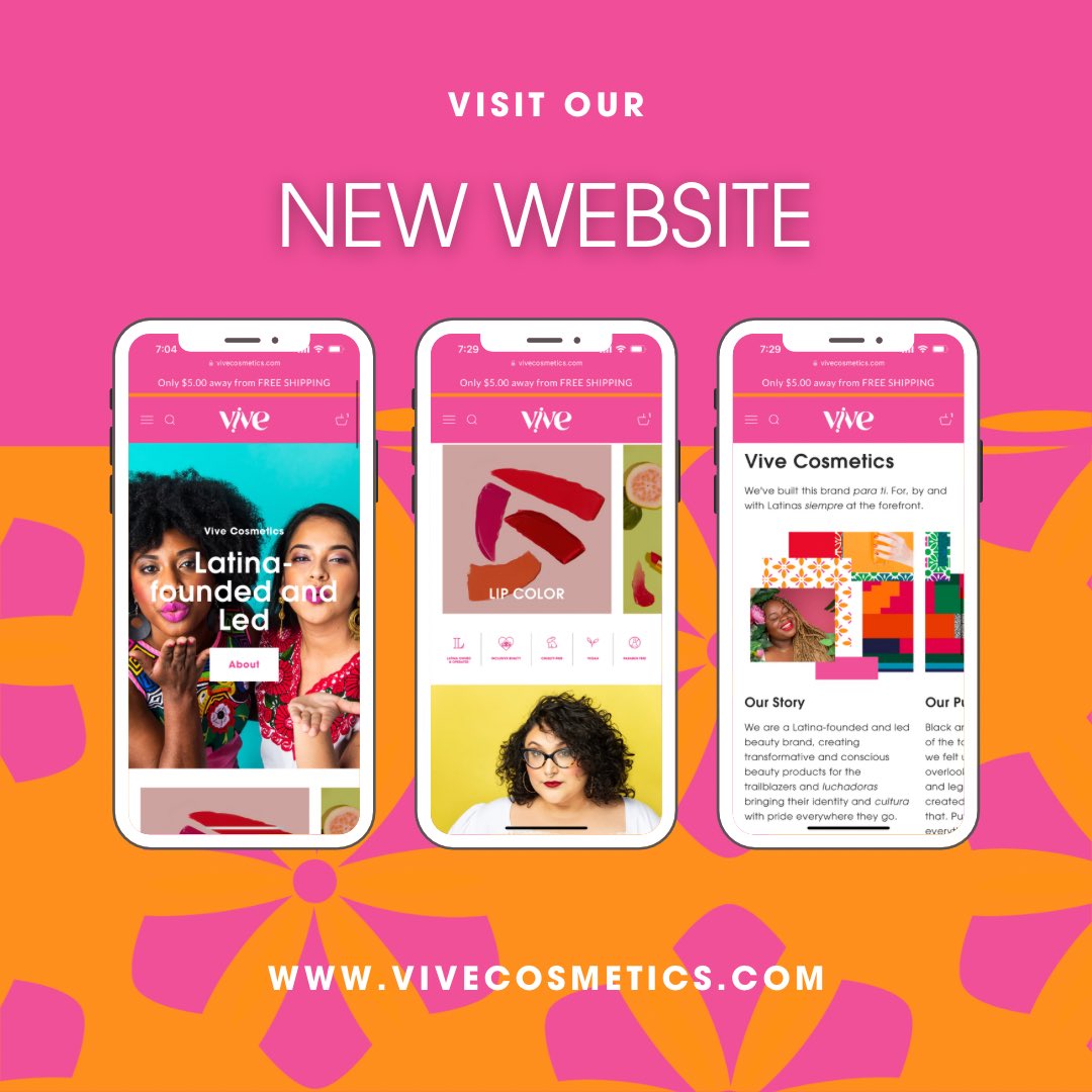 Check out our new site. 🫶🏽🥹
vivecosmetics.com
