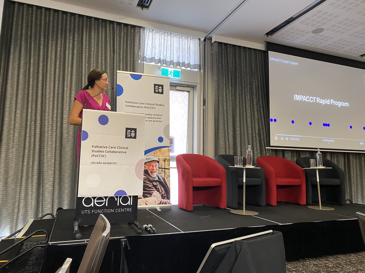 Dr_RSMoussa's tweet photo. Have you heard about our international #IMPACCTRapidProgram?
A quality improvement program studying prospective use of interventions commonly used in palliative care and cancer symptom management.
Program Chair, Dr Caitlin Sheehan, sharing progress to date at #PaCCSCCST2023 https://t.co/gSCkE84sXJ