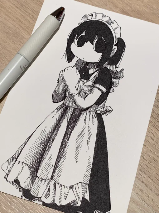 写真見ながら一発描きメイド 4 