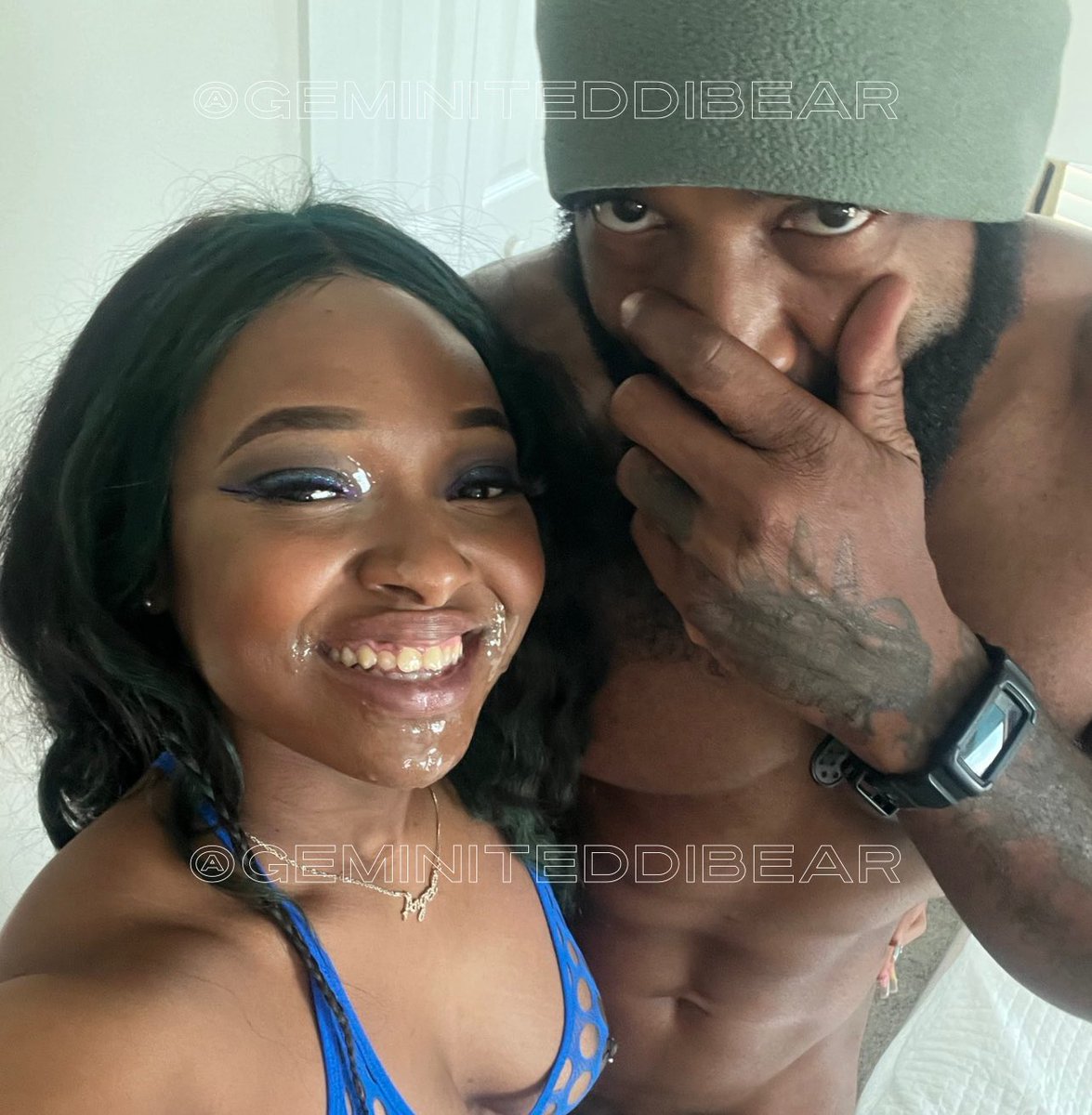 GeminiTeddiBear's tweet photo. lil mama @blumeree_ said iz fine ass fuck โ๏ธ๐ปso we did that night thang #ContentCreators #HumpDayVibes #cuminsoon #welookgood https://t.co/NmYAENIt9R
