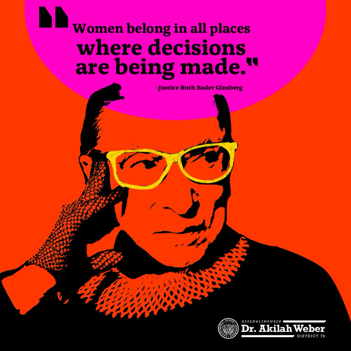 Assemblymember Akilah Weber, MD tweet media