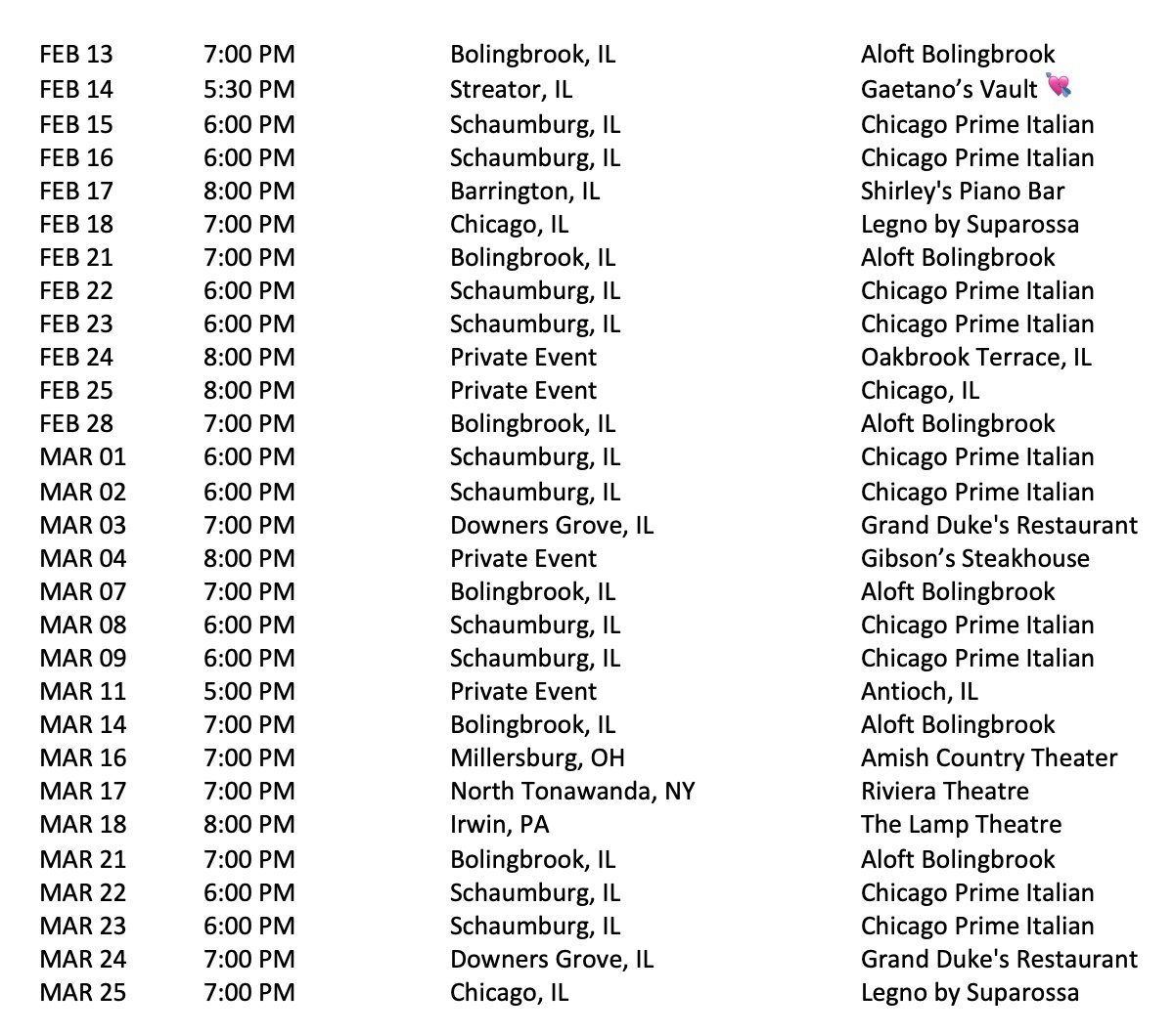 On The Road Again… OH, NY, PA! 🚗🎤 - eepurl.com/im0lRE