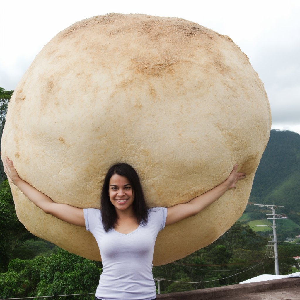 ilustraIA's tweet photo. hora do pão de queijo gigante https://t.co/qOlnb9SC48