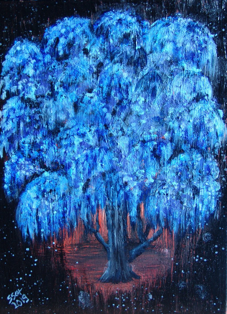 Blue tree 

#kleineKunstklasse