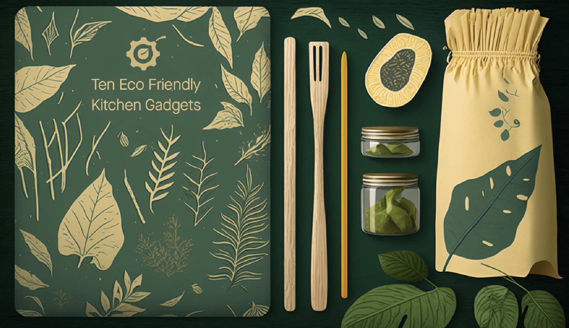 Jackson Greathouse Fall on X: Our first piece of content: 10 Must-Have  Eco-Friendly Kitchen Gadgets for Sustainable Cooking! Easy enough. We need  products and a cover image. From Midjourney, we got this