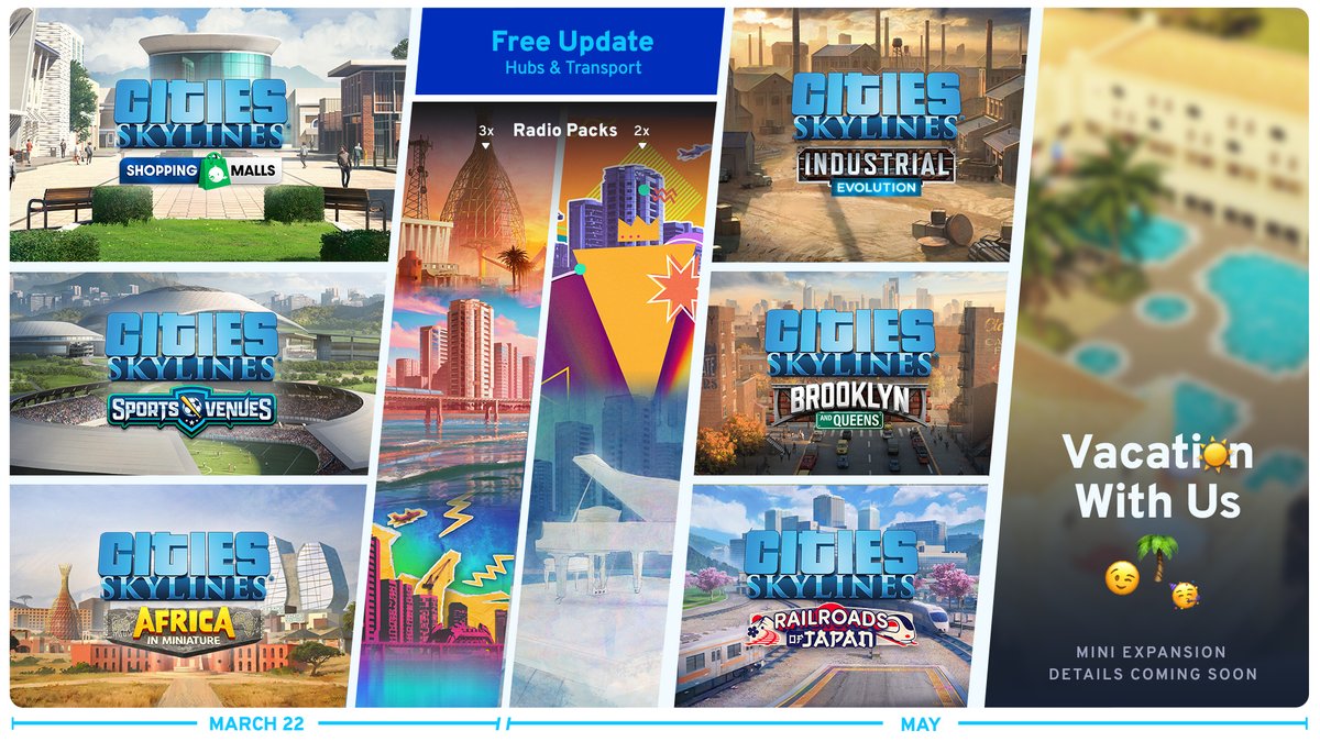 AnjelSyndicate's tweet image. Paradox Interactive and Colossal Order Celebrate the Eighth Anniversary of Cities: Skylines with Three Content Creator Packs, Launching March 22 - #CitiesSkylines #ColossalOrder #Paradox - anjelsyndicate.org/2023/paradox-i…
