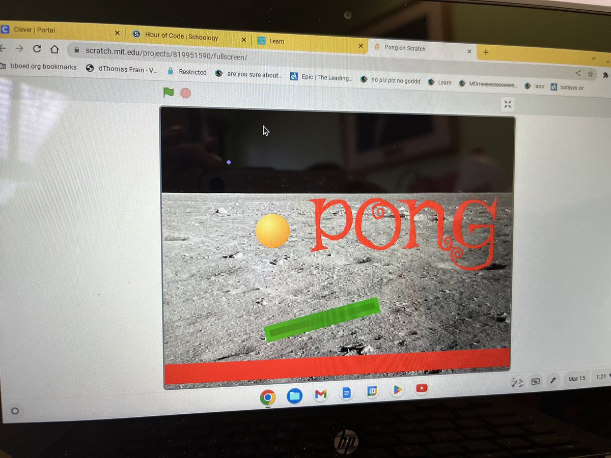 HEHHawks1's tweet photo. Dr. Mason’s grade 2 student Thomas Frain doesn’t just play video games— he CREATES them! Today he took the initiative to create his own Pong-style game in Scratch, complete with a space theme, music, and a thumbnail. Great job Thomas! @BayonneBOE @BPSTechDept1 https://t.co/UNfyFA9XaK