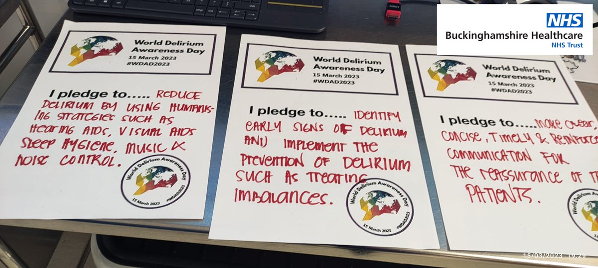 HGadsbyICU's tweet photo. #WDAD @BHTCriticalCare Delirium aware and improving practice. There is so much to learn and the impact on our HC systems is huge. Let's get it right and help our patients to survive well. @Supergirl37 @Molly39106680  @imogen_cotter @mitzdesai https://t.co/79InlQ1nAn