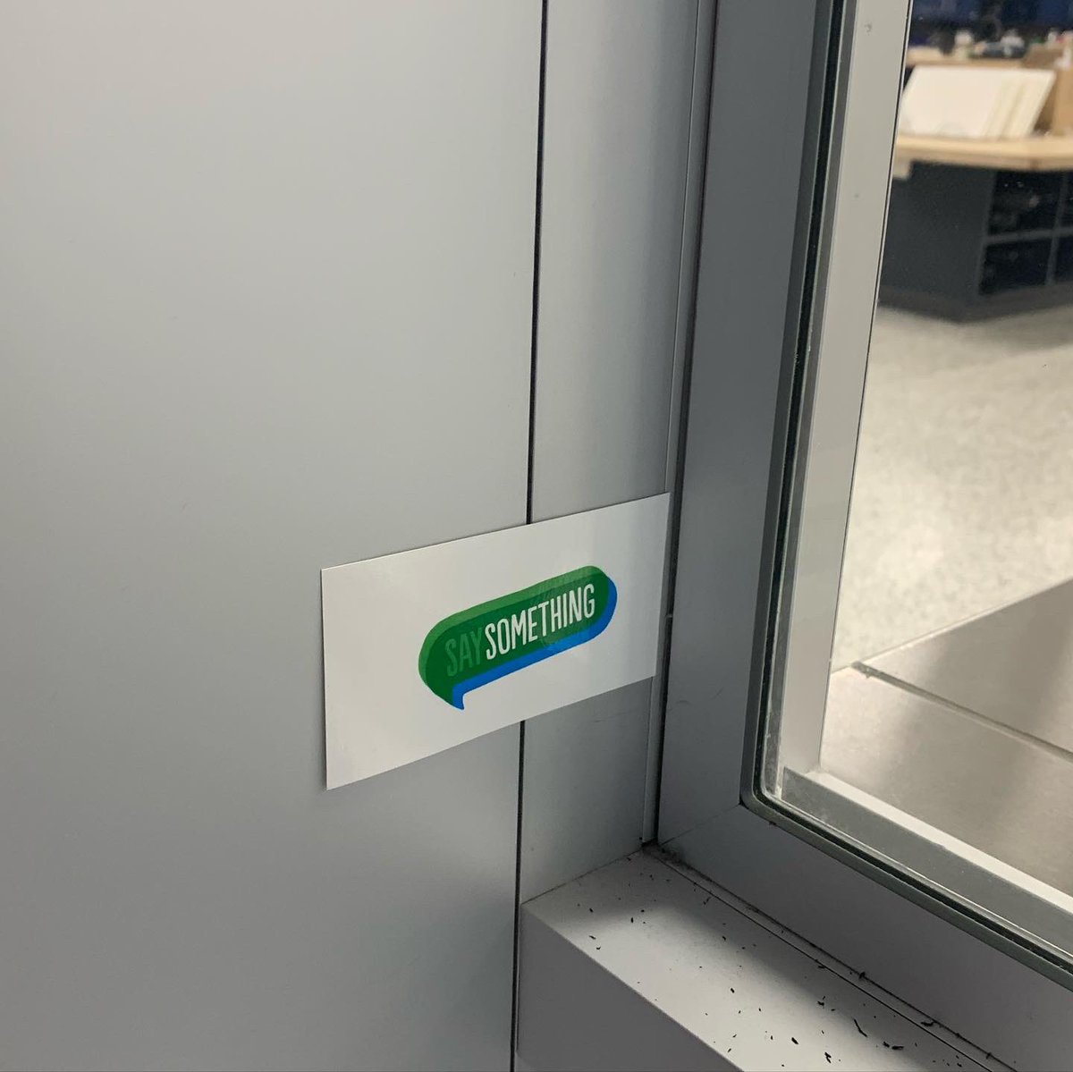 SAVE members hung up “say something” logos all around the school for a #saysomethingweek scavenger hunt. Students, if you find one bring it to Handlos’s room (215) for a prize and remember your pledge to say something!