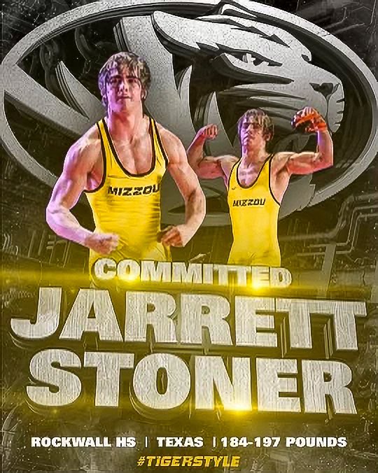 jarrett_stoner's tweet image. I’m proud to say I will be continuing my athletic and academic career at the University of Missouri. I am especially thankful to my family and coaches. Excited to get back to where it all started. #TIGERSTYLE #MIZ @MizzouWrestling @mutigerstyle @JacketWrestle