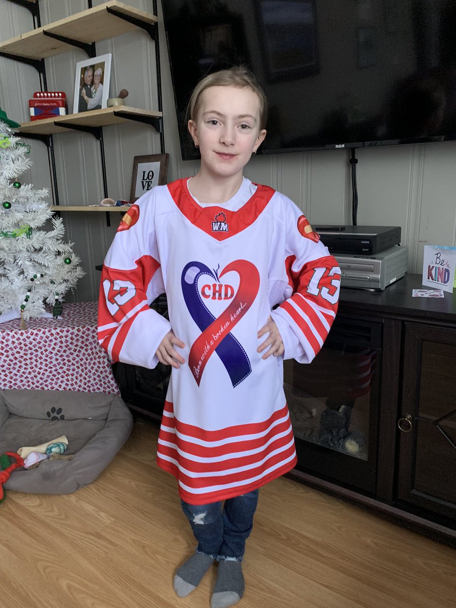 Jersey Day at School!! #CHD #chdwarrior ♥️💙