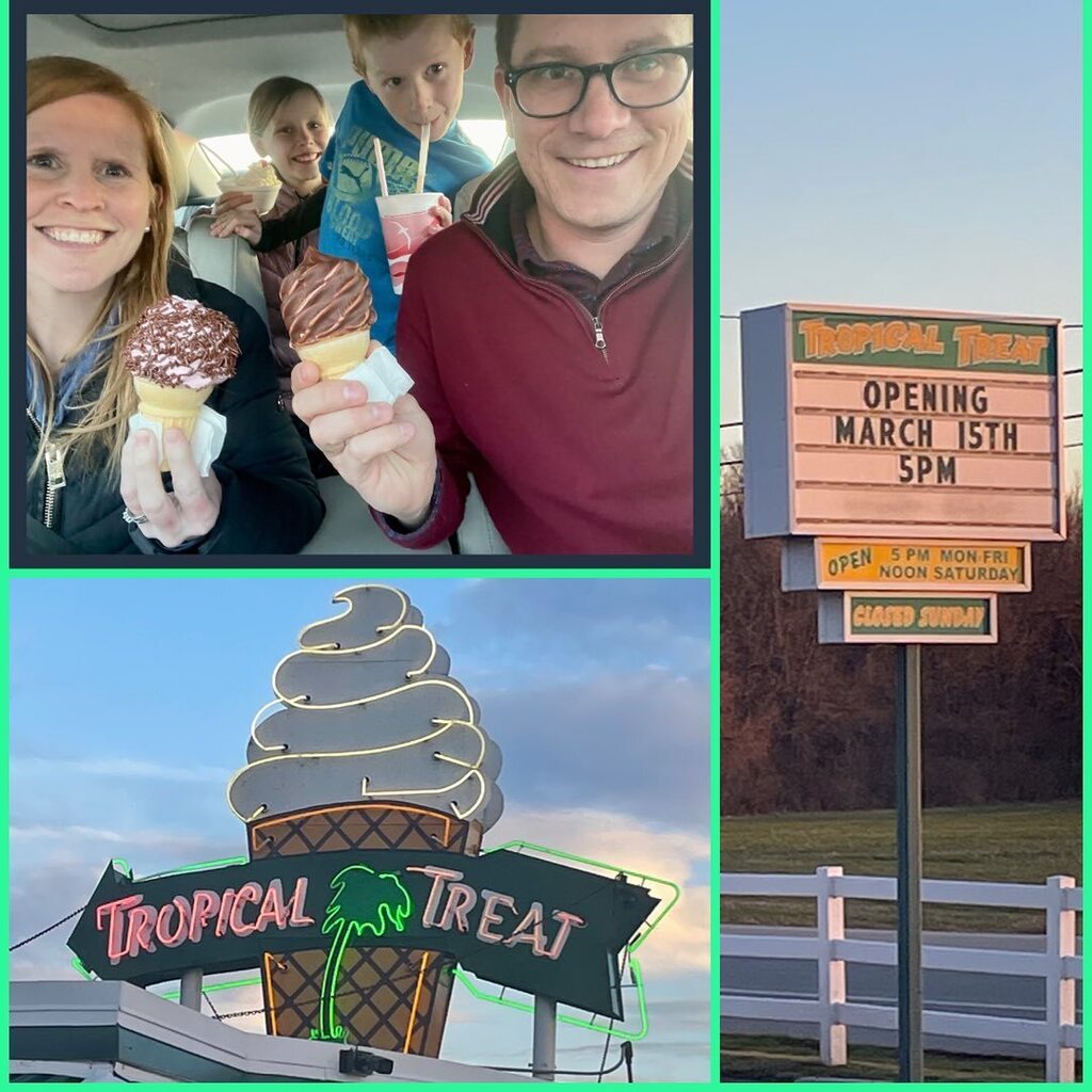 EckerRep's tweet photo. The true first sign of spring….Tropical Treat Opening Day. Even if it’s windy and in the 40s. 🍦🥶🍦#nevertoocoldforicecream #spring #openingday https://t.co/1xqO4DdyGH https://t.co/ds1zRhE7oQ