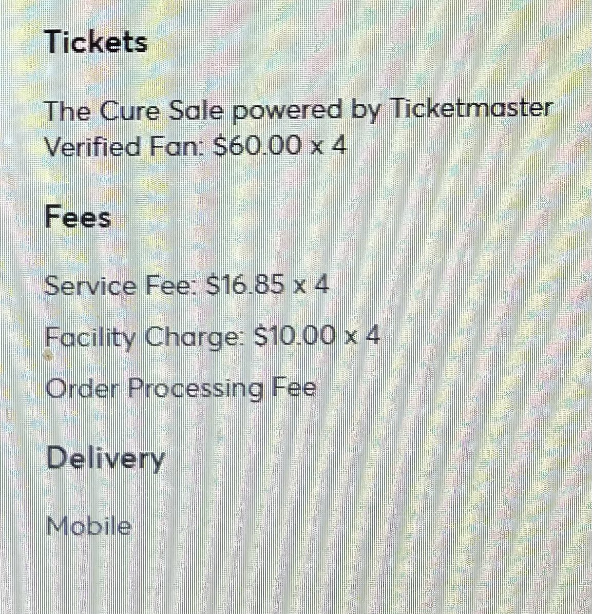MeghanEast's tweet photo. I guess you get more “service” in pavilion 🤔 @Ticketmaster @thecure https://t.co/Y3ZUS9f9qt