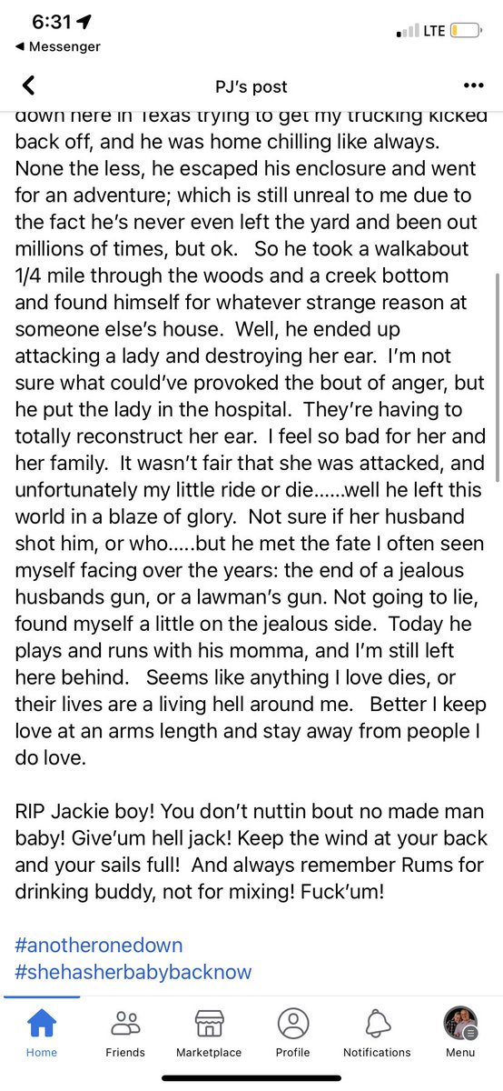 GriffServati's tweet photo. @corbydavidson from the monkey owner in the attack in Dickson, Ok https://t.co/0mOi75BPQJ