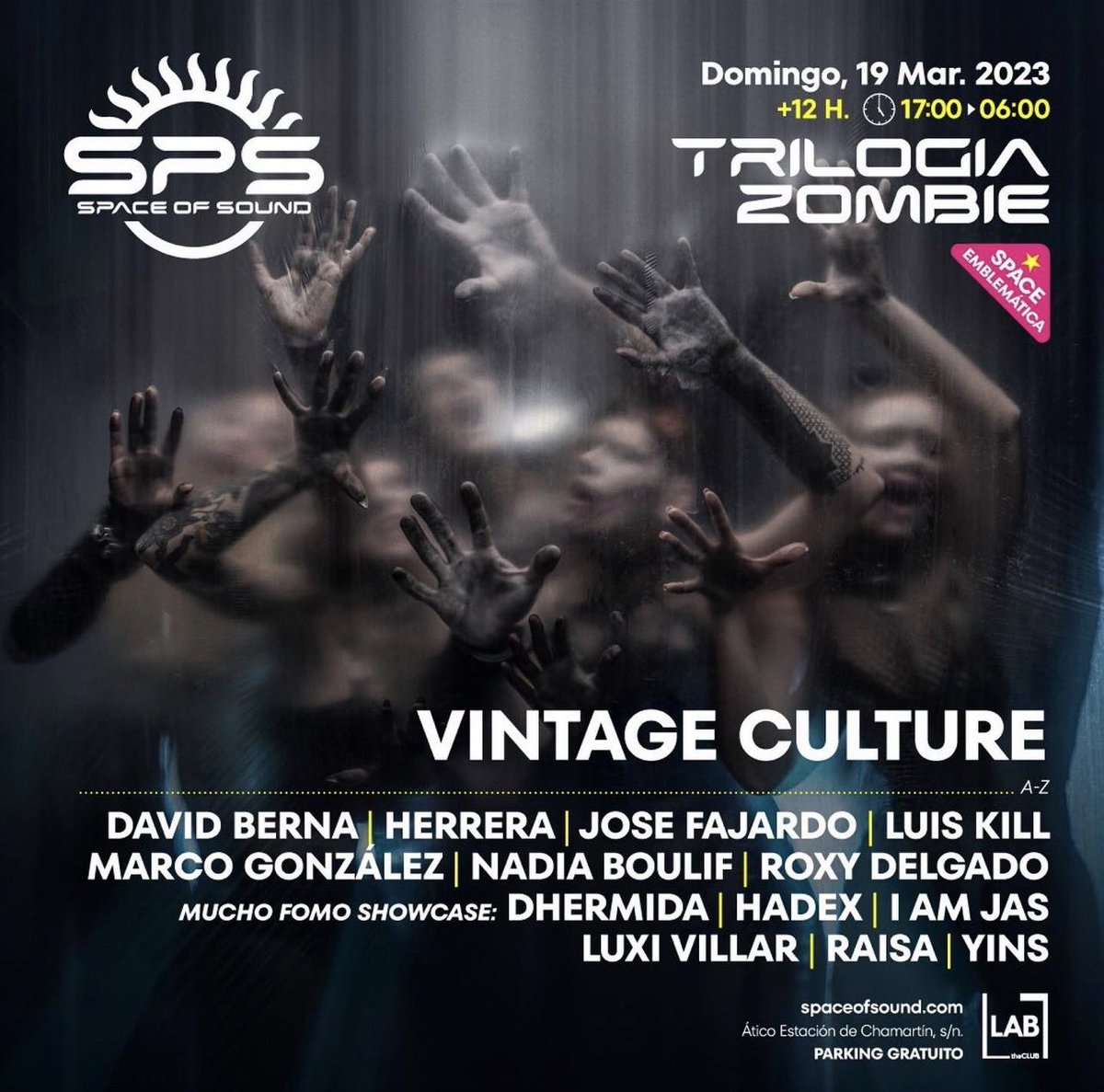 djosefajardo's tweet photo. weekend dates:
1- #Snowdazefest x #Spaceofsound w/@paulkalkbrenner (Huesca 🇪🇸) 17/03
2- #Spaceofsound trilogia zombie w/ @VintageCulture (LAB, Madrid 🇪🇸) https://t.co/dphdpaCbLD