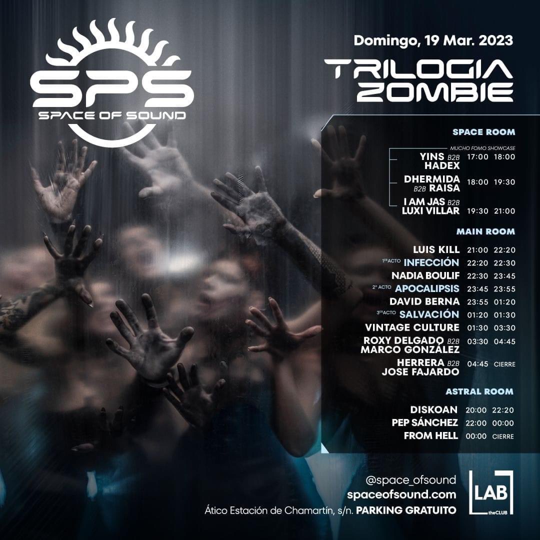djosefajardo's tweet photo. weekend dates:
1- #Snowdazefest x #Spaceofsound w/@paulkalkbrenner (Huesca 🇪🇸) 17/03
2- #Spaceofsound trilogia zombie w/ @VintageCulture (LAB, Madrid 🇪🇸) https://t.co/dphdpaCbLD