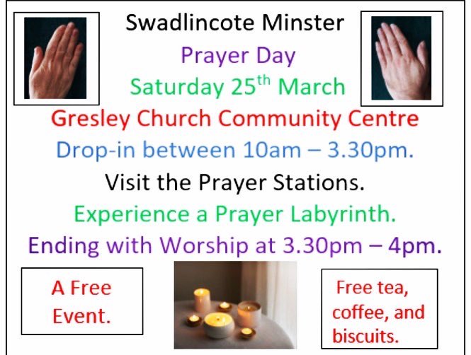 revkevlabyrinth's tweet photo. Our Daily Lent Labyrinth Walk - A Spiritual Pilgrimage - Countdown to Swadlincote Minster Prayer Day Sat 25th March 10am-4pm with worship at 3:30pm
#Lent #Lent2023 #GresleyChurch #CommunityLabyrinth #Prayer
#PrayerLabyrinth
#Labyrinth #LabyrinthWalk #SwadMinsterPrayerDay25March https://t.co/M9KFzze6ML