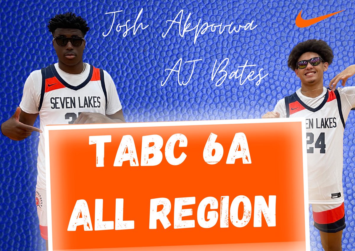 Seven Lakes Basketball (@7lspartanhoops) on Twitter photo Big shoutout to <a href="/JoshAkpovwa/">Josh akpovwa</a> and @Ajbates_24 on making the <a href="/Tabchoops/">ππΌπ½πΎππ</a> All Region Team!!! Congratulations!! #TheSpartanWay Big shoutout to <a href="/JoshAkpovwa/">Josh akpovwa</a> and @Ajbates_24 on making the <a href="/Tabchoops/">ππΌπ½πΎππ</a> All Region Team!!! Congratulations!! #TheSpartanWay