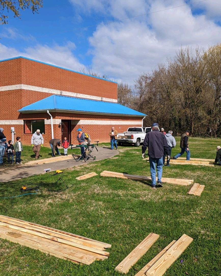 Glen Hope guys completing phase 1 of our first community garden! #hopeliveshere