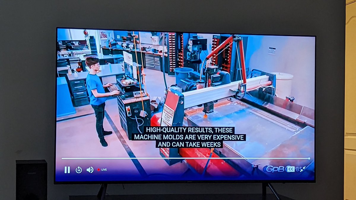 asjariwala's tweet photo. Excited to watch the live @inventureprize on @gpb where a team of students from @MEGeorgiaTech who worked @GTInvention are pitching their idea of desktop injection molding machines that use mold from #3Dprinting. Go team OURO! https://t.co/VnoToIIWpe