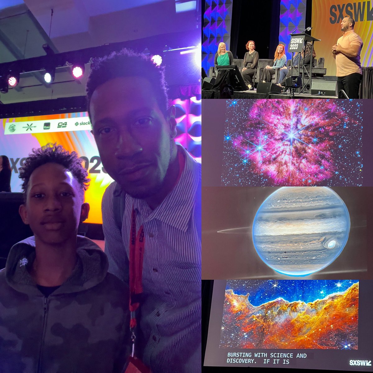 Proud dad moment, taking the son <a href="/sxsw/">SXSW</a> panels and he didn’t complain! 🤣🤣