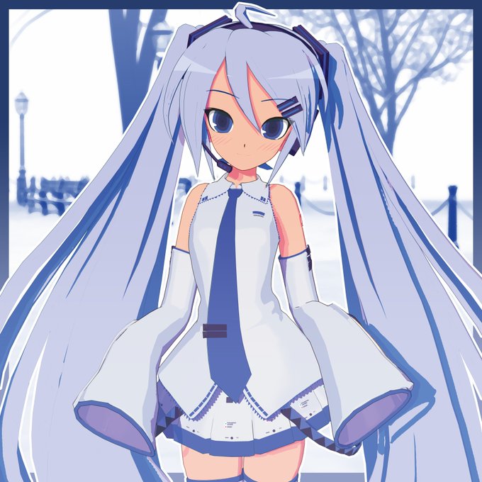 Miku looks good in white, doesn't she? 