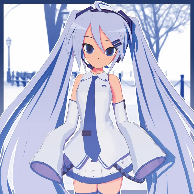 Miku looks good in white, doesn't she? 