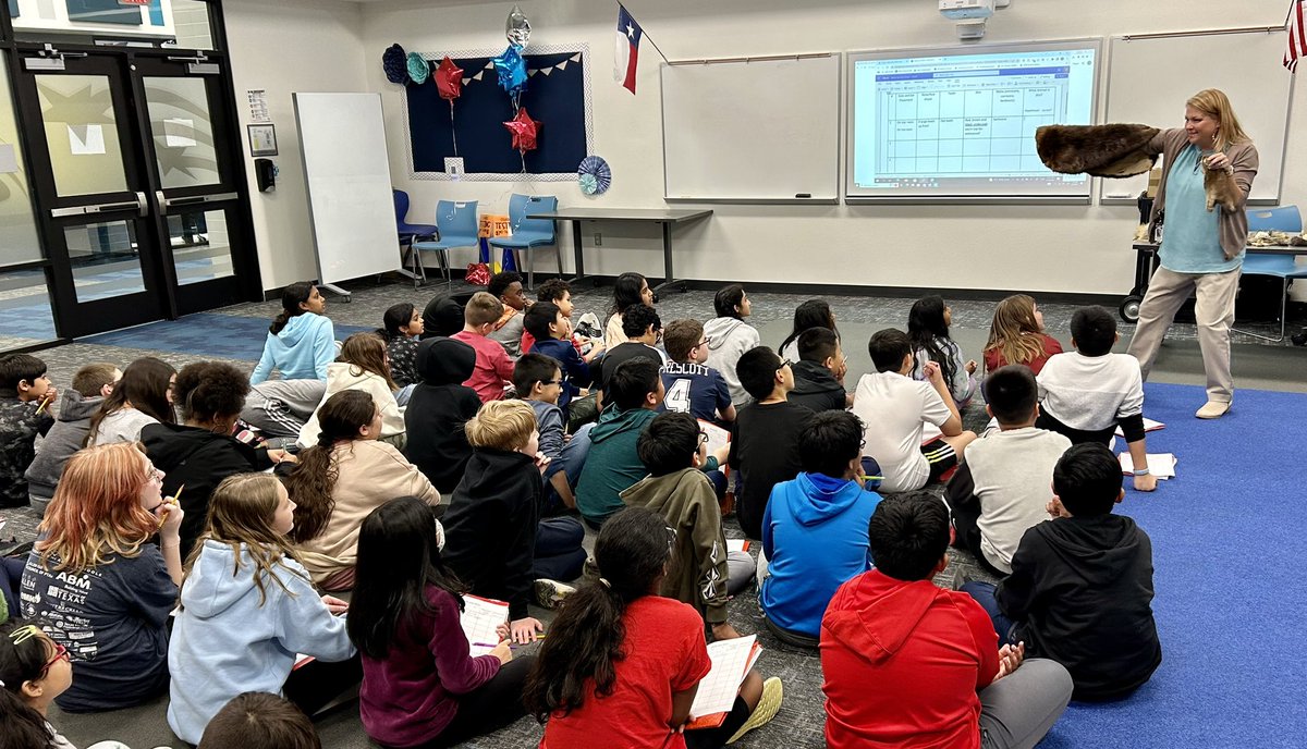 MissMcGrathMath's tweet photo. Loved watching students engage, collaborate, and have fun while learning about animal adaptations! Huge thank you to @ONeillscience2 for coming and making this lab come to life for the 5th grade students @KerrComets! https://t.co/otEzSShbzN