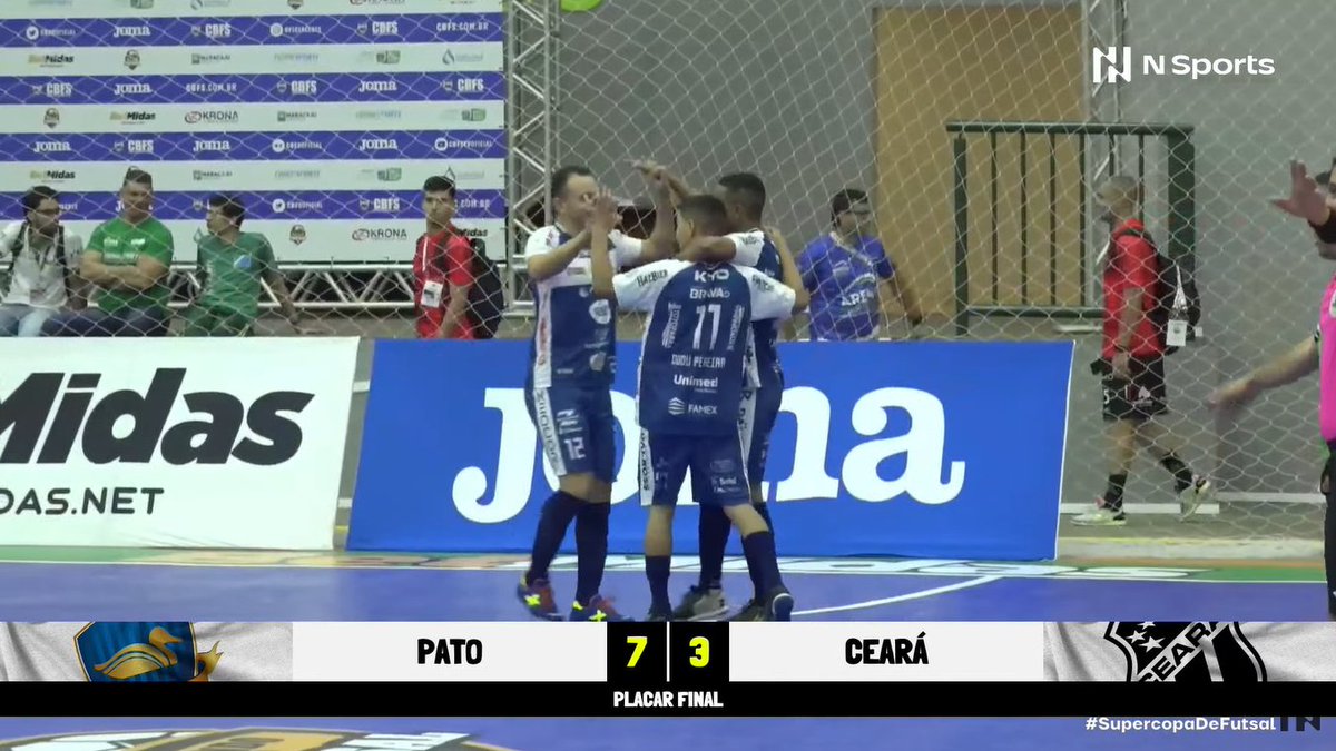 nsports's tweet photo. FIM DE JOGO!

O @futsal_pato saiu na frente na Supercopa de Futsal Masculino⚽️

AGORA: Magnus 🆚 JEC

Assista: https://t.co/6Si00RnVqe https://t.co/B6WjuQy5Eo