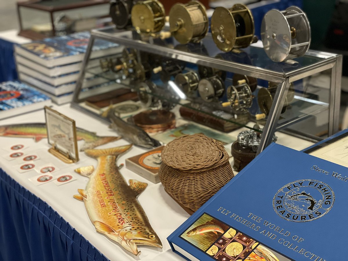 TreasuresFly's tweet image. Looking forward to signing books and selling antique tackle at the Maryland Fly Fishing and Collectibles Show Sat. March 18th 9AM to 4PM at Towson Univ. #marylandflyfishing #marylandflyfishingshow #flyfishingtreasures #antiqueflytackle #vintageflytackle #flyfishing #flyreels