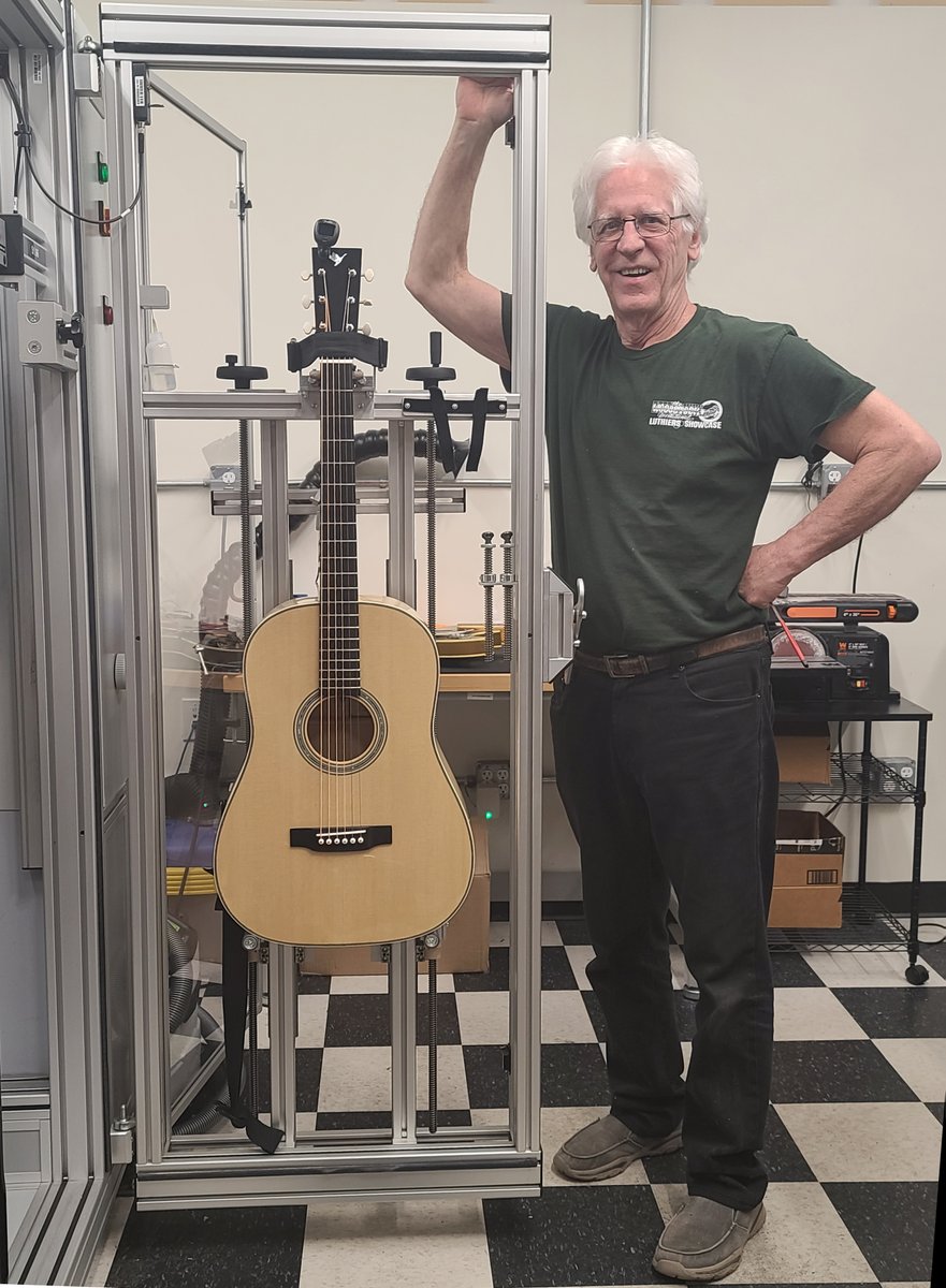 SportHiTech's tweet photo. What's on the Plek today?
Well, none other than Dick Boak dropped by with his Baritone Spruce Goose!
Get Plek'd, and make *your* guitar the best it can be.
https://t.co/y3OKpes5NU
#SportHiTech #acousticguitar #baritoneguitar https://t.co/5lLcYmJmoy