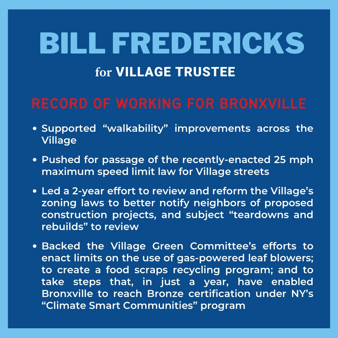 Bronxville Democratic Committee tweet media