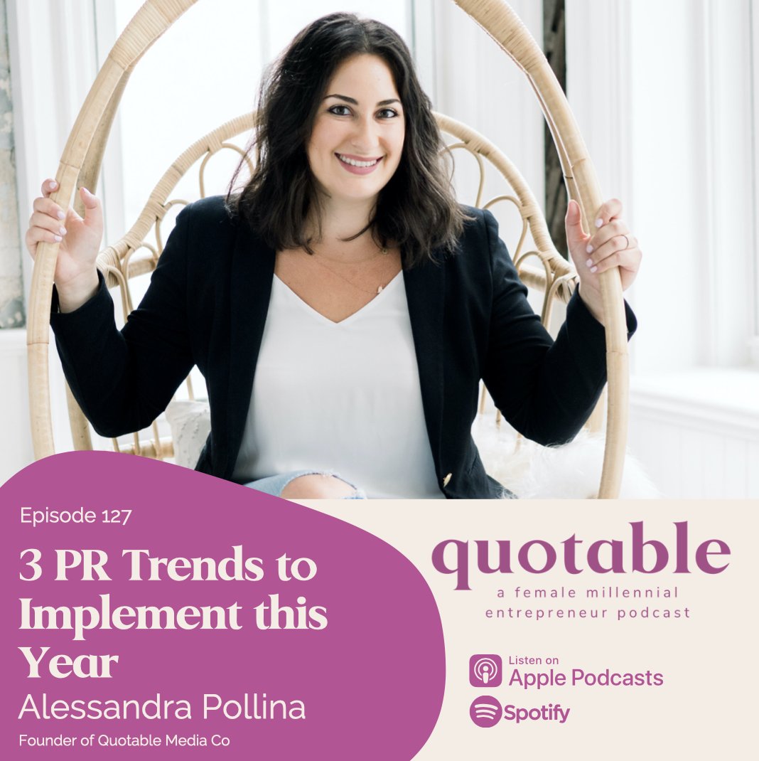 New solo episode! Learn how to take your #PR to the next level at link.chtbl.com/3PRtrends  or wherever you listen to podcasts 🎧
