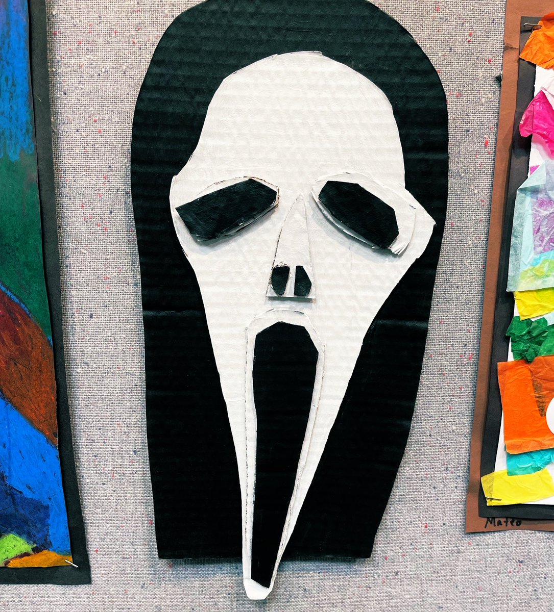 BloodyPopcorn's tweet photo. So, my kid has a piece of school artwork on display at our regional library. 

To say I’m proud is an understatement ❤️ https://t.co/8r5gzMasnH
