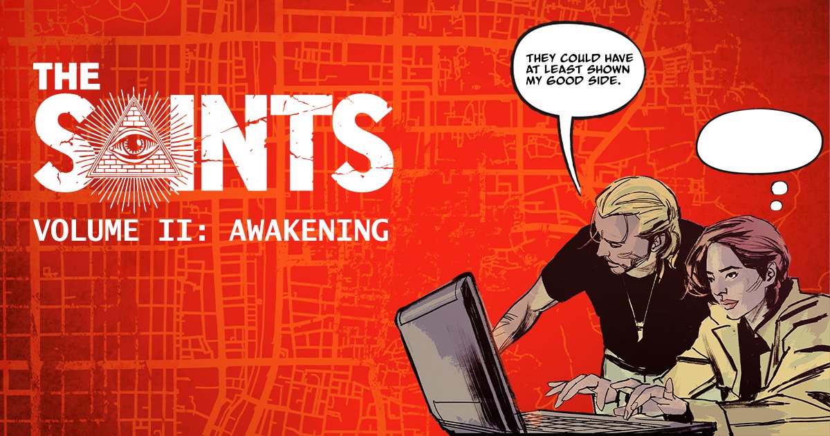Jean Marc is back and he has some thoughts of his own. Why don't you help us fill in the blank for what Asuka is thinking beside him? All in good humor of course. 

THE SAINTS return in vol.2 AWAKENING!
SIGN UP for PRELAUNCH @ indiegogo.com/projects/the-s…