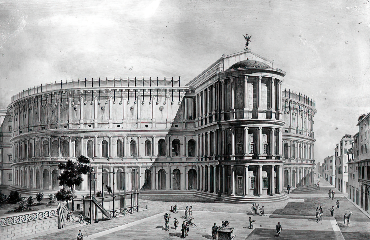 The Greek historian Plutarch noted the irony that it was at the so-called Curia (Meeting House) of P
